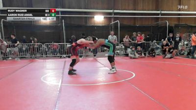 215 lbs Quarterfinal - Rudy Wagner, Cox High School vs Aaron Ruiz-angel, Nc United/ Mountain Airy High School