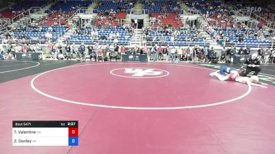 120 lbs Cons 64 #2 - Troy Valentine, Washington vs Zane Donley, Oklahoma