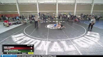 100 lbs 1st Place Match - Gage Southwick, Sanderson Wrestling Academy vs Nox O`Brien, Wasatch WC