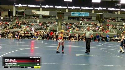 75 lbs Cons. Round 2 - Jack Blair, Hawks WC Lincoln vs Reed Reams, Immortal Athletics WC