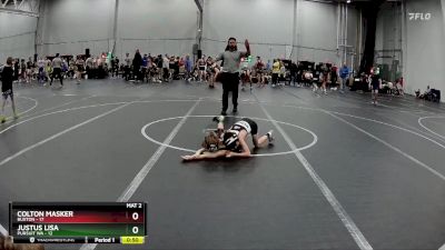 60 lbs Round 3 (3 Team) - Justus Lisa, Pursuit WA vs Colton Masker, Buxton