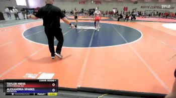 130 lbs Champ. Round 1 - Alexandria Sparks, Rochester vs Taylor Miess, North Central (IL)