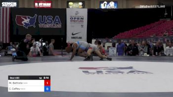 92 kg Semis - Michael Battista, Cavalier Wrestling Club vs Cameron Caffey, Michigan Wrestling CLub