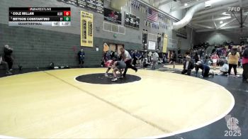 142 lbs Quarterfinal - Bryson Constantino, Elite Force vs Cole Millan, Delta