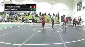 133 lbs Cons. Semi - Deigo Zavala, Rio Hondo vs Shelby Cannon, Victor Valley