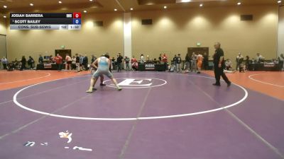 190 lbs Cons. Sub-semis - Josiah Barrera, Rednose Wrestling School vs Scott Bailey