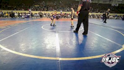 73 lbs Quarterfinal - Ryland Kaler, F-5 Grappling vs Lathan Russell, Tecumseh Youth Wrestling