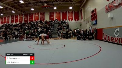 215 lbs Cons. Round 4 - Hunter Shipp, Palisade vs Trail Sampson, Uintah