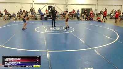 83 lbs 2nd Wrestleback (16 Team) - Lincoln Schulz, Minnesota Red vs Braxton Plunk, Oklahoma Red