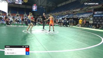 106 lbs Cons 32 #1 - Lacy Harvey, Ohio vs Colton Bornholdt, Minnesota