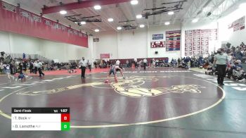 138 lbs Semifinal - Thomas Bock, New Fairfield vs Deven Lamothe, Putnam