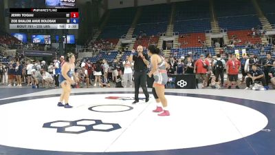 235 lbs Champ. Rd Of 64 - Jerri Togiai, Utah vs Zoe Shalom Ahue Bolosan, Hawaii