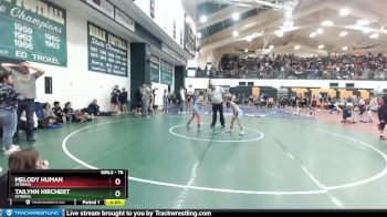 76 lbs 1st Place Match - Tailynn Hirchert, Syringa vs Melody Human, Syringa