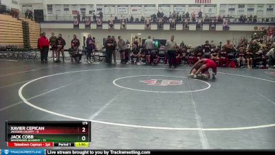 175 lbs 4th Wrestleback (16 Team) - Jack Cobb, Woodward Academy vs Xavier Cepican, Jackson County