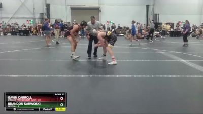 150 lbs Round 3 (8 Team) - Gavin Carroll, Steller Trained Hutt Clan vs Brandon Karwoski, Revival