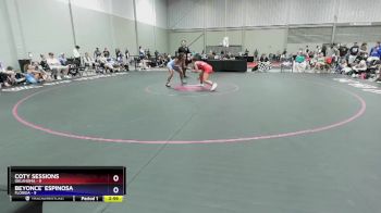 115 lbs Round 3 (8 Team) - Coty Sessions, Oklahoma vs Beyonce` Espinosa, Florida