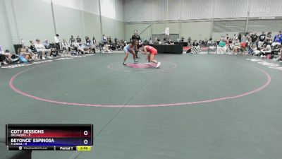 115 lbs Round 3 (8 Team) - Coty Sessions, Oklahoma vs Beyonce` Espinosa, Florida