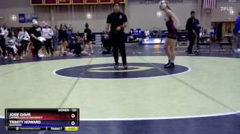 123 lbs Quarterfinal - Josie Davis, Campbellsville University vs Trinity Howard, Montreat