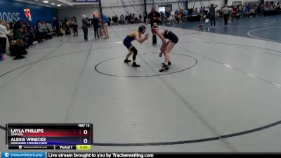 110 lbs Semifinal - Alexis Winecke, Wisconsin Stevens Point vs Layla Phillips, Simpson