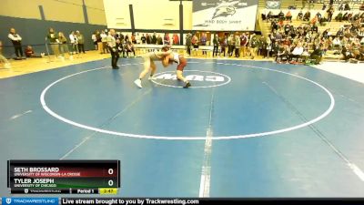 174 lbs Quarterfinal - Seth Brossard, University Of Wisconsin-La Crosse vs Tyler Joseph, University Of Chicago