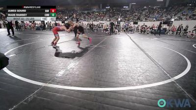 75 lbs Consi Of 16 #2 - James Gourd, Raw Wrestling Club vs Wade Ramsey, Coweta Tiger Wrestling