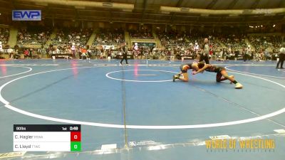 90 lbs Consi Of 16 #2 - Cameron Hagler, Red Star Wrestling Academy vs Camden Lloyd, Team Tulsa Wrestling Club