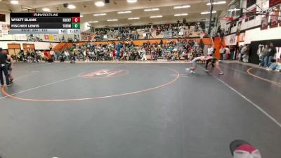 105 lbs Semifinal - Fischer Lewis, Thermopolis Middle School vs Wyatt Blank, Rocky Mountain Middle School