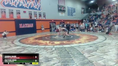 138 lbs Round 1 - Payton King, MiddleTNFreco vs Jianna Bare, Ground Zero Wrestling