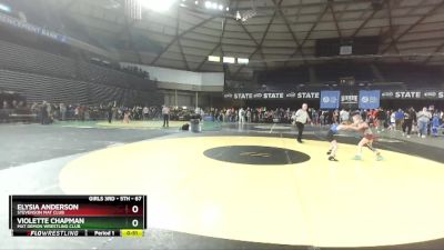 67 lbs 5th Place Match - Violette Chapman, Mat Demon Wrestling Club vs Elysia Anderson, Stevenson Mat Club