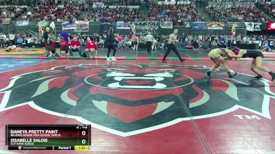 G - 126 lbs Champ. Round 1 - Daneya Pretty Paint, Billings Senior High School (Girls) vs Issabelle Salois, Cut Bank (Girls)