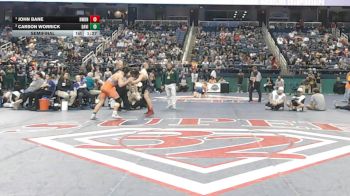 7A 165 lbs Semifinal - John Bane, New Bern vs Carson Worrick, Davie