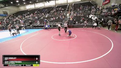 153 lbs Champ. Round 1 - Sam Christensen, Pleasant Grove vs Jax Hinkley, Lehi