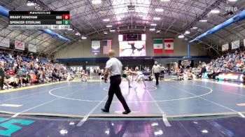 113 lbs Finals (2 Team) - Brady Donovan, Hickory Ridge High School vs Spencer Sterling, Cardinal Gibbons High School