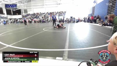 79 lbs Quarterfinal - Covy Riley, Butler Youth Wrestling Club vs Jaxon Kliefoth, Kansas Young Guns Wrestling Club