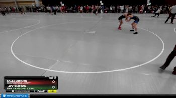 113 lbs Champ. Round 1 - Caleb Arroyo, Moen Wrestling Academy vs Jack Simpson, Black Fox Wrestling Academy