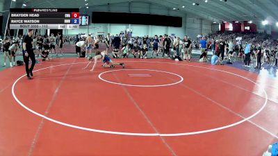 113 lbs Cons. Round 2 - Brayden Head, Contenders Wrestling Academy vs Rayce Watson, Beast Mode Wrestling