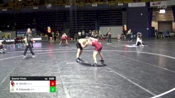 141 lbs Quarterfinal - Kaden Smith, Oklahoma vs Riley Edwards, Appalachian State