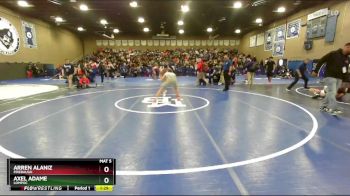 165 lbs Champ. Round 2 - Axel Adame, Lompoc vs Arren Alaniz, Firebaugh