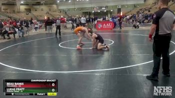 138 lbs Semis & 1st Wb (8 Team) - Lukas Pratt, Pigeon Forge vs Beau Banks, Tullahoma