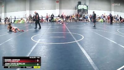 125 lbs Cons. Round 2 - Daniel Lehman, Izzy Style Wrestling vs John David Quinlan, Wrestling University