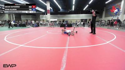 84 lbs Quarterfinal - Micah Gutierrez, Dead Shot Wrestling Club vs Evan Allison, Texans Wrestling Club