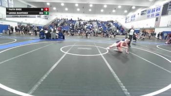 130 lbs Cons. Round 7 - Faith Bree, Redondo Union vs Leona Martinez, Central Catholic