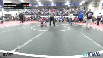 37-40 lbs Consolation - Bentley Campbell, Broken Arrow Wrestling Club vs Zeke Dunlop, Team Tulsa Wrestling Club
