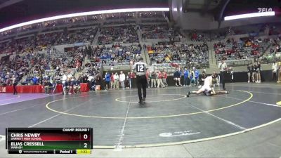 190 lbs Champ. Round 1 - Elias Cressell, Wabash vs Chris Newby, Garrett High School