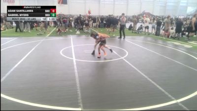61 lbs Quarterfinal - Adam Santillanes, Ranch Hand Wrestling vs Gabriel Myers, Shootbox WC