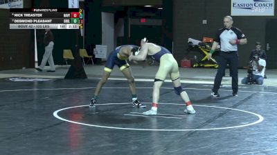 125 lbs Quarterfinal - Nick Treaster, Navy vs Desmond Pleasant, Drexel