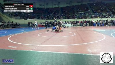 123 lbs Consi Of 16 #1 - John James, Douglass Wrestling vs Wyatt Guthery, Harrah