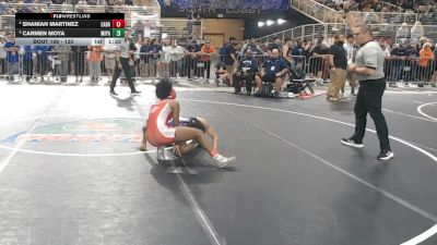 120 lbs Quarterfinal - Carmen Moya, Miami Palmetto vs Shaniah Martinez, East Bay