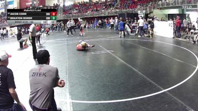 65 lbs Champ. Round 2 - Jacob Codr, Cavalry Wrestling Club vs Braxton Borer, Double Dog Wrestling