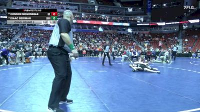 3A-106 lbs Cons. Round 2 - Connor McGonegle, Iowa City, Liberty vs Isaac Beirman, Johnston